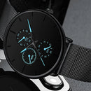 ⌚LUXOR™ – Montre Homme Classique ; Élégante en Acier Inoxydable | Ultra-Fine ; Intemporelle