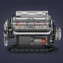 Mould King 10088 Technical Car Building Block The Motorized V8 Engine Model Brick Assembly Car Brick Toys Kids Christmas Gift