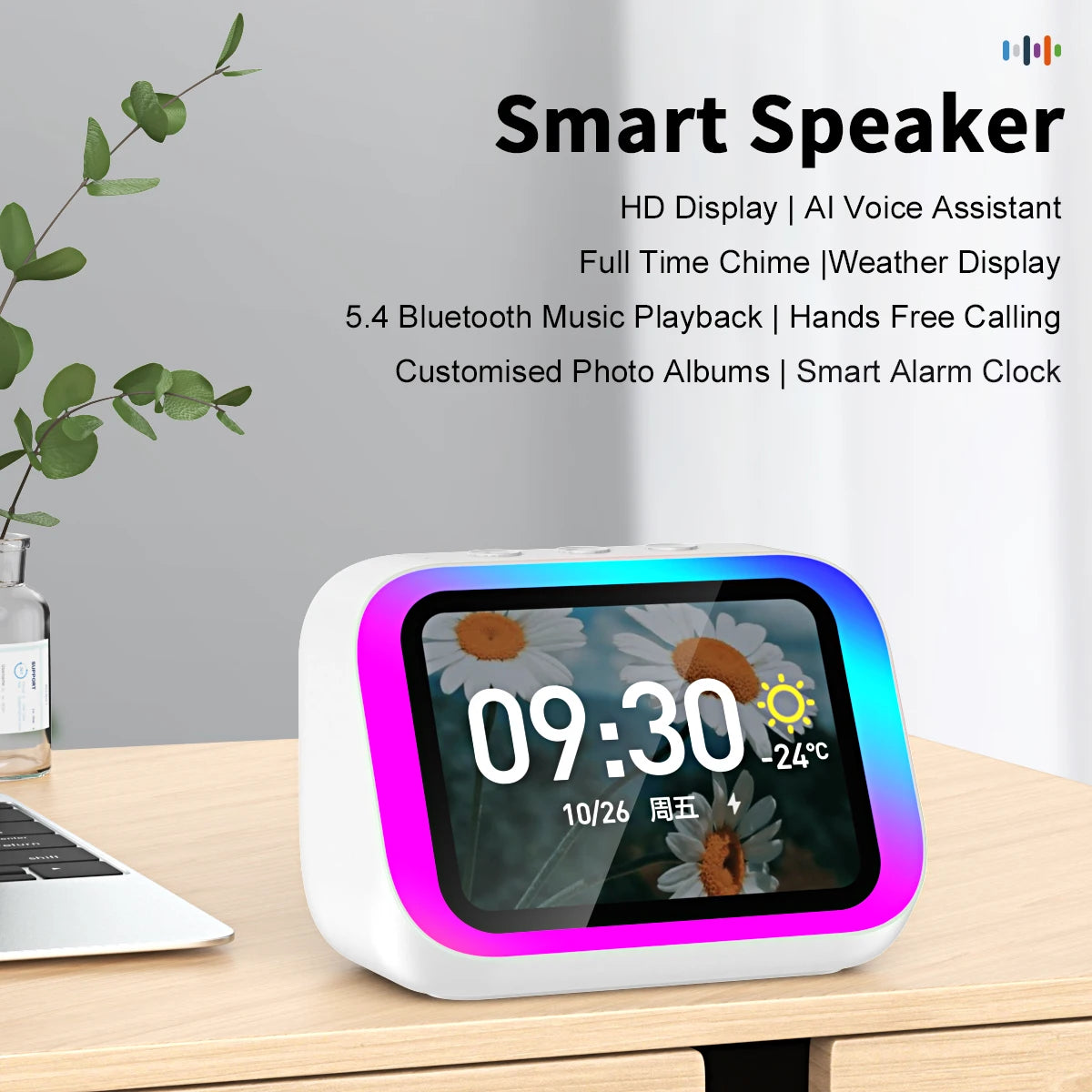 đđ§ Haut-Parleur Intelligent AI Bluetooth 5.4 â LâAssistant Vocal qui Allie Style, Son & Innovation