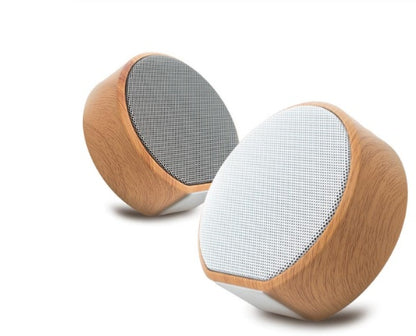 Mini enceinte Bluetooth portable en bois, sans fil, compatible AUX TF