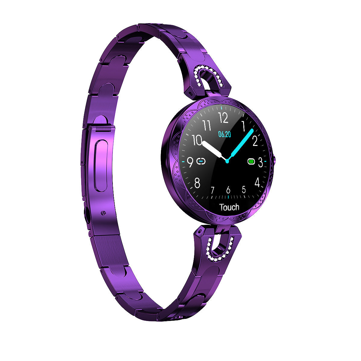 Montre connectée tendance pour femmes, étanche, avec moniteur de fréquence cardiaque et de sport
