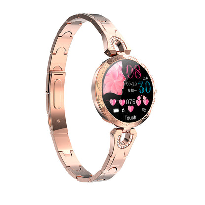 Montre connectée tendance pour femmes, étanche, avec moniteur de fréquence cardiaque et de sport
