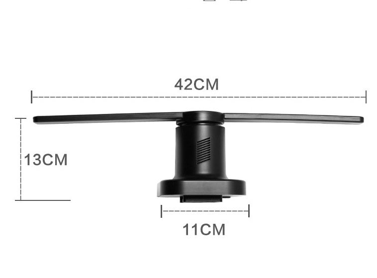 Projecteur holographique 3D, lecteur holographique, ventilateur d'affichage, projecteur holographique unique