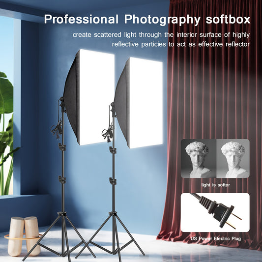 💡📸 Kit d'éclairage Softbox BTFOOR – La Lumière des Pros, Chez Vous.