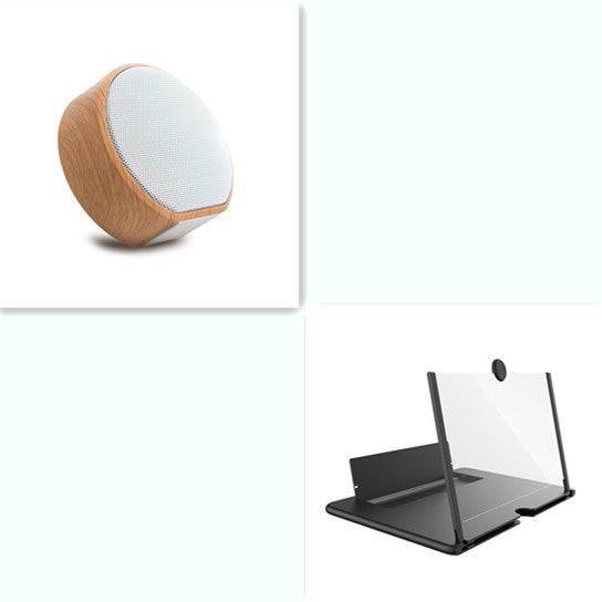 Mini enceinte Bluetooth portable en bois, sans fil, compatible AUX TF