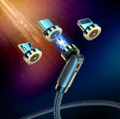 Câble magnétique rotatif Essager 360 degrés USB Type C, câble de charge rapide, chargeur magnétique, câble micro magnétique rotatif 540 degrés