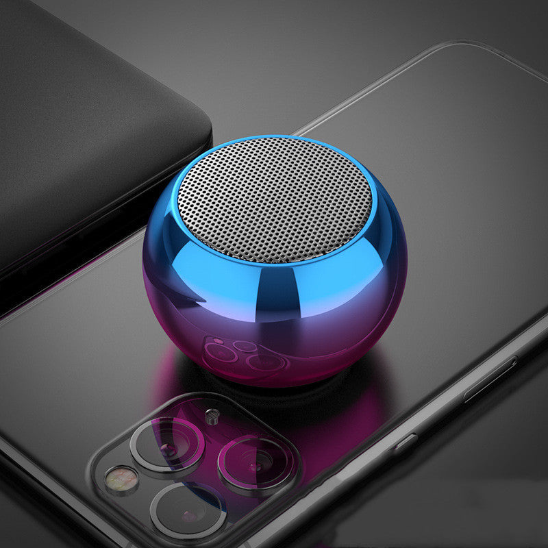 Enceintes sans fil colorées M3, mini canon rond en acier galvanisé 3D, haut-parleur Bluetooth, support radio, disque U, caisson de basses