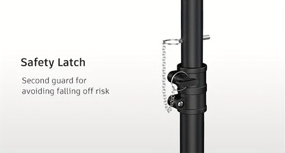 Trépied de projecteur réglable en hauteur (23,5" à 46,5") avec col de cygne et support pour téléphone et ordinateur portable.