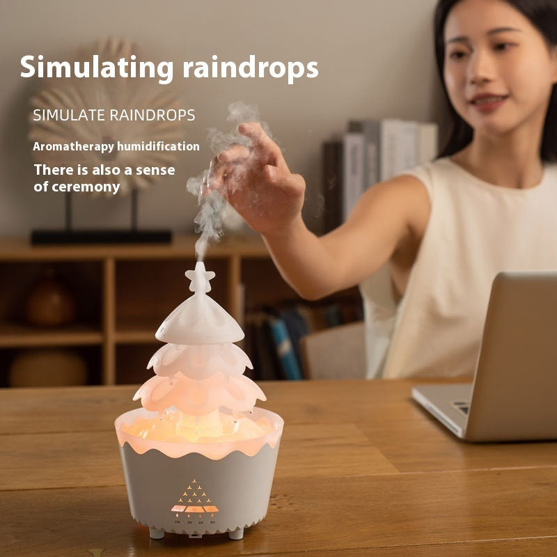 Diffuseur d'huiles essentielles et d'arômes, nouveau design 2024, petit humidificateur domestique silencieux avec télécommande, adapté à la maison, cadeau de Noël