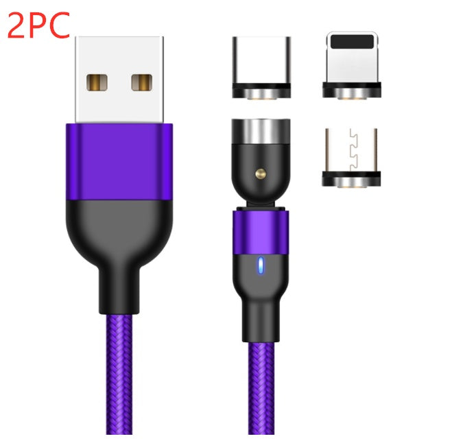 Câble magnétique rotatif Essager 360 degrés USB Type C, câble de charge rapide, chargeur magnétique, câble micro magnétique rotatif 540 degrés