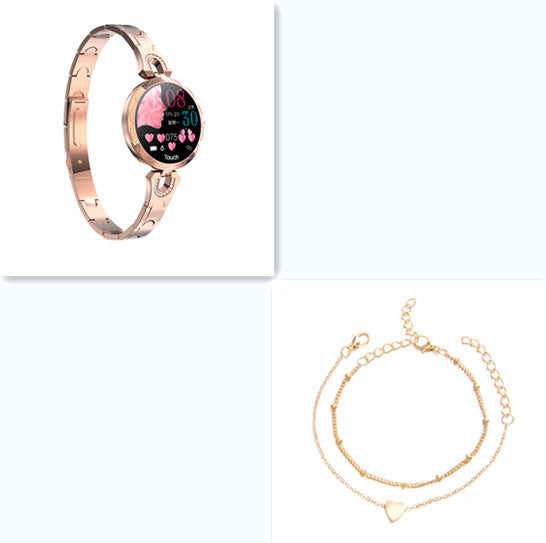 Montre connectée tendance pour femmes, étanche, avec moniteur de fréquence cardiaque et de sport