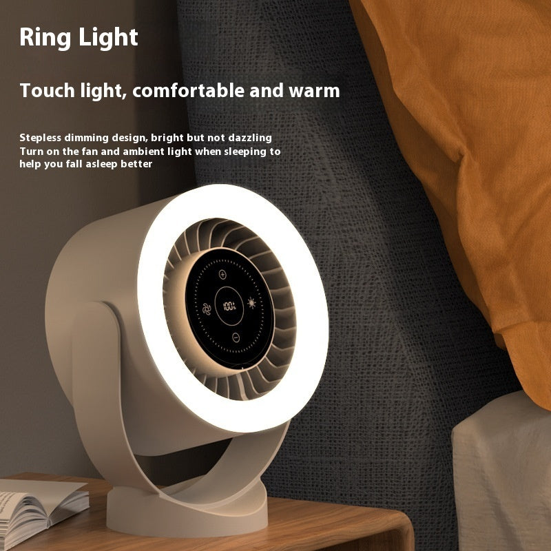 Ventilateur de bureau réglable, rechargeable, montage mural, affichage LED, circulation de l'air, refroidissement, USB