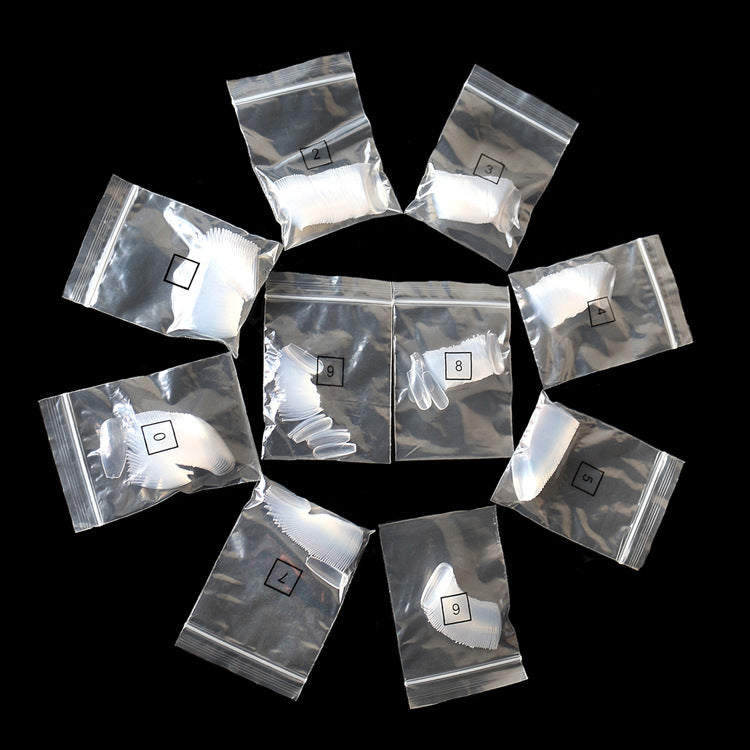 500 faux ongles naturels transparents
