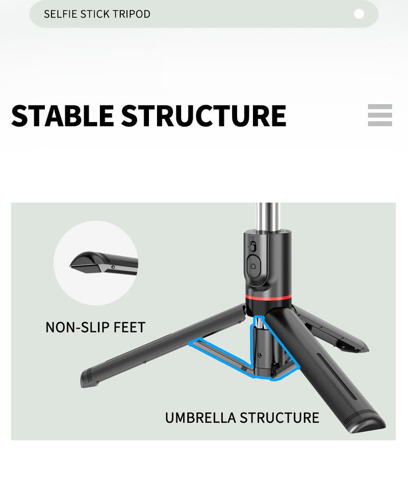 📸 Selfie Stick Trépied 3-en-1 – Capturez Chaque Instant avec Style !