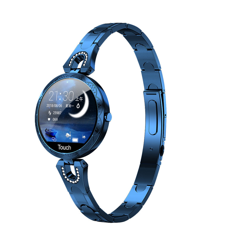 Montre connectée tendance pour femmes, étanche, avec moniteur de fréquence cardiaque et de sport