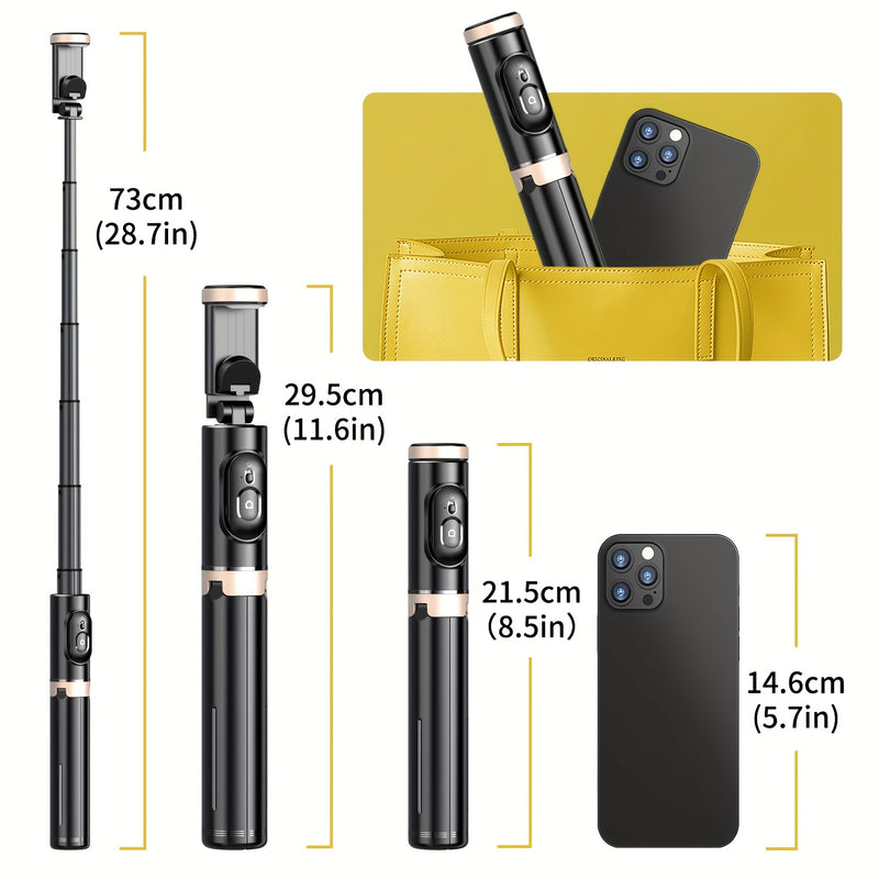 🤳✨ Selfie Stick &amp; Trépied Aluminium – Libérez Vos Mains, Capturez l'Instant Parfait