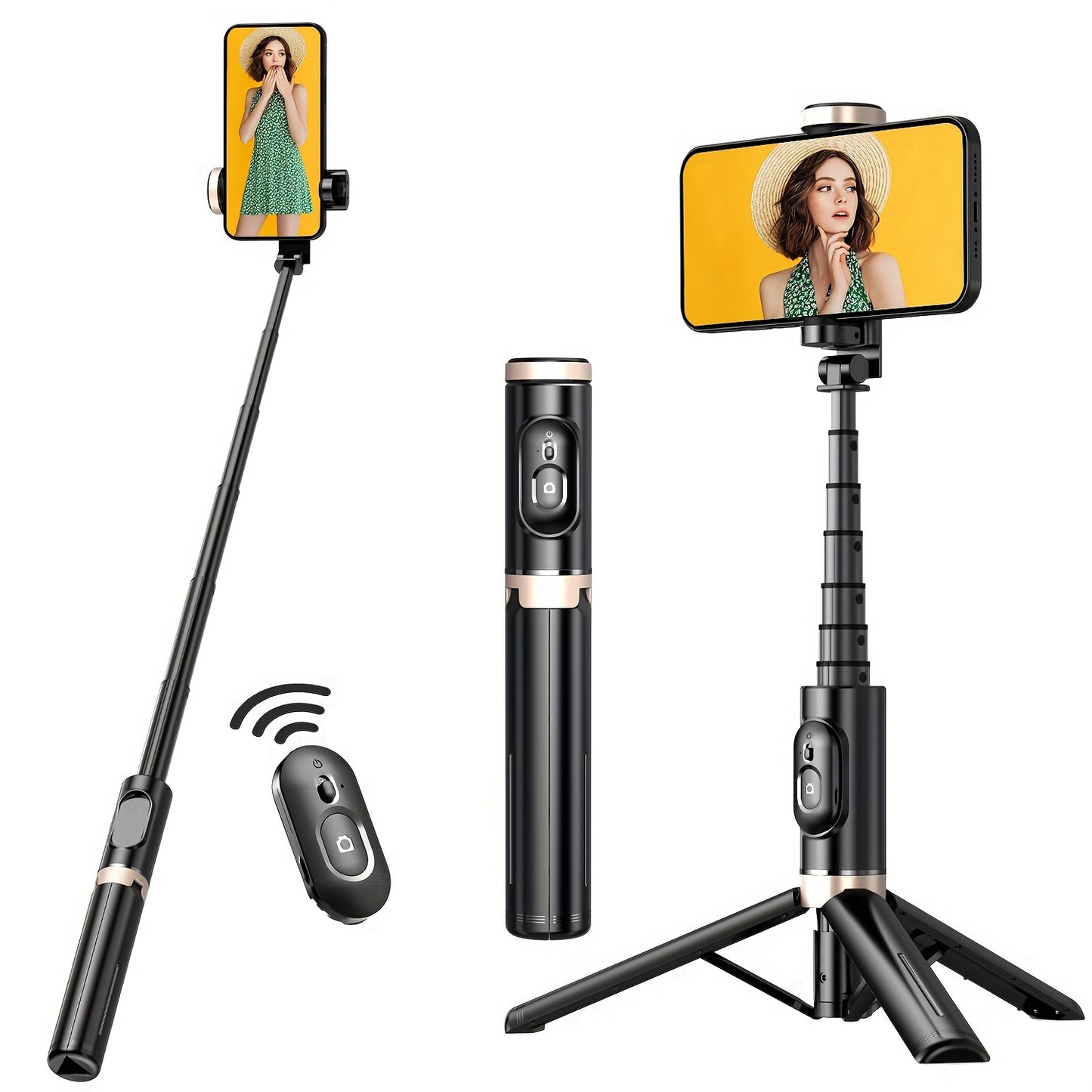 🤳✨&nbsp;Selfie Stick &amp; Trépied Aluminium – Libérez Vos Mains, Capturez l’Instant Parfait