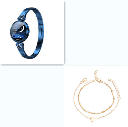 Montre connectée tendance pour femmes, étanche, avec moniteur de fréquence cardiaque et de sport