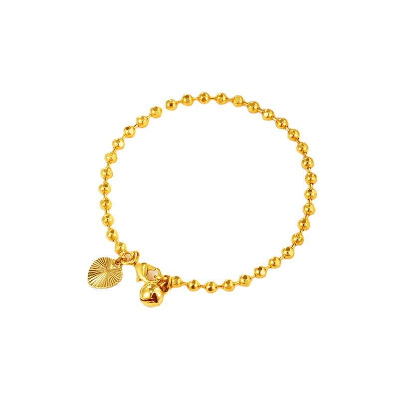 Bracelet boule plaqué or ornement européen et américain simple