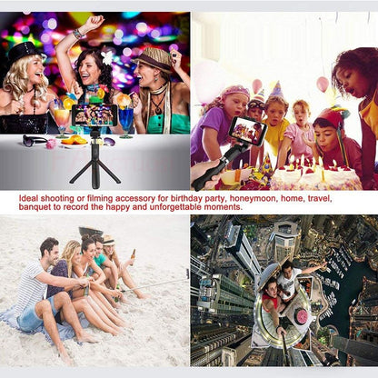 Compatible avec Apple, trépied Selfie Stick Mobile Universal Live Triangle Bracket One Bluetooth Selfie Artifact