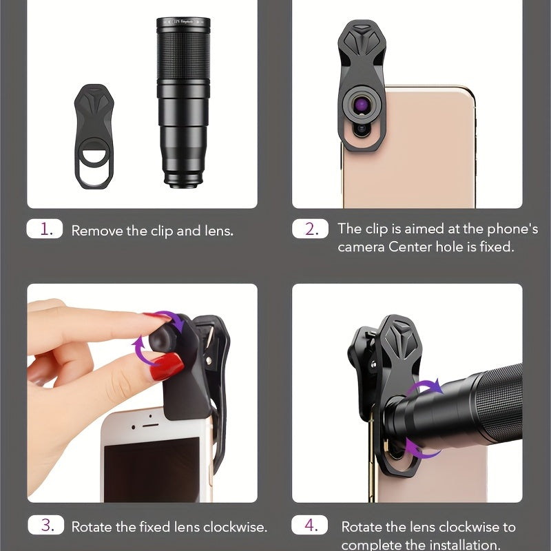 📸🔭 Kit APEXEL HD 22X Zoom – Transformez votre Smartphone en Caméra Pro !