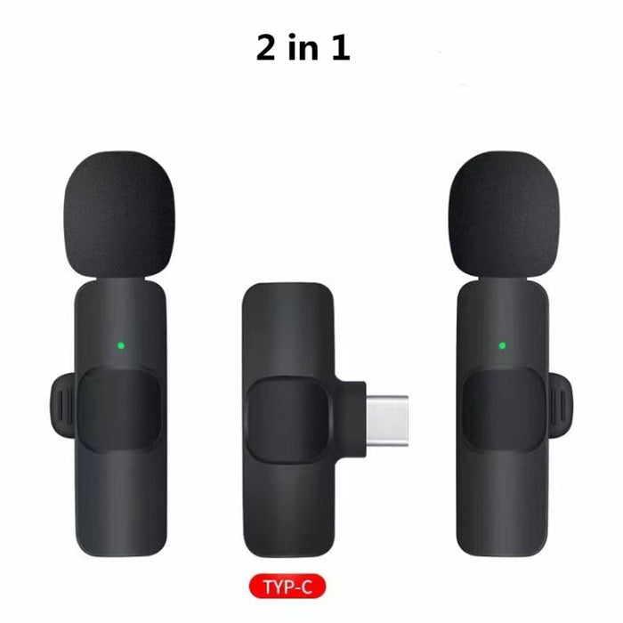 Microphone cravate sans fil, mini micro portable pour enregistrement audio et vidéo, pour iPhone, Android, batterie longue durée, diffusion en direct, jeux