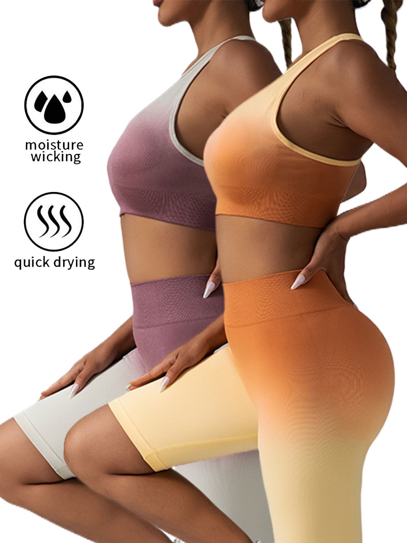 Lot de 2 soutiens-gorge de sport dos en Y pour femmes, bretelles fines spaghetti, soutiens-gorge d'entraînement, soutiens-gorge de yoga rembourrés sans armatures