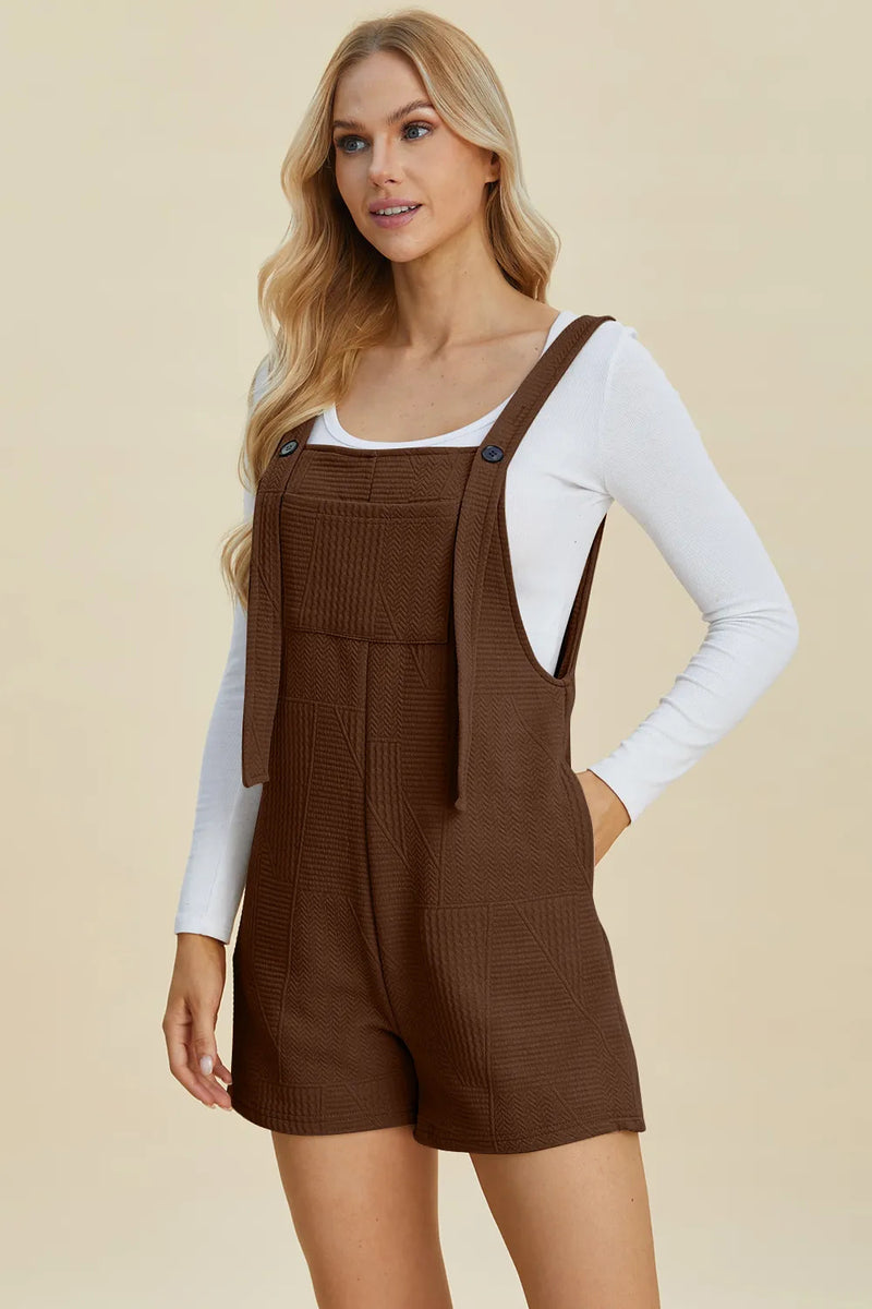 Combinaison sans manches texturée Double Take pleine taille