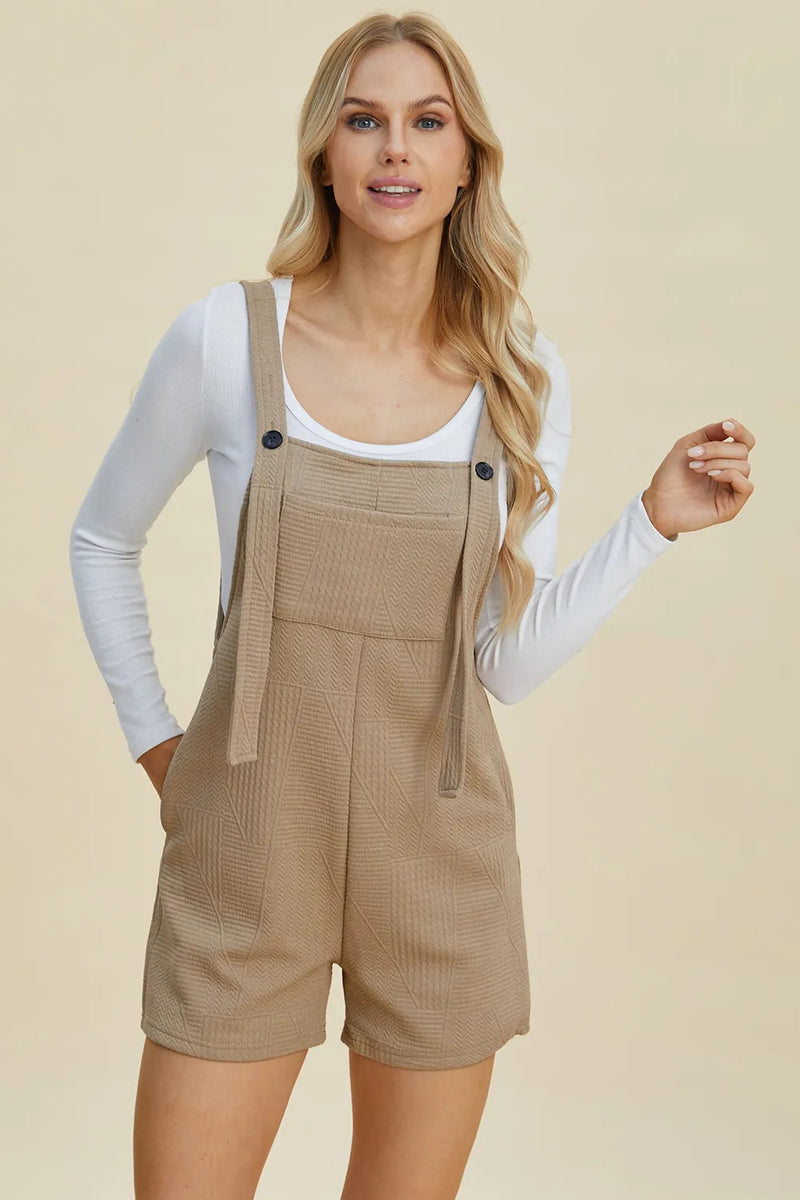 Combinaison sans manches texturée Double Take pleine taille
