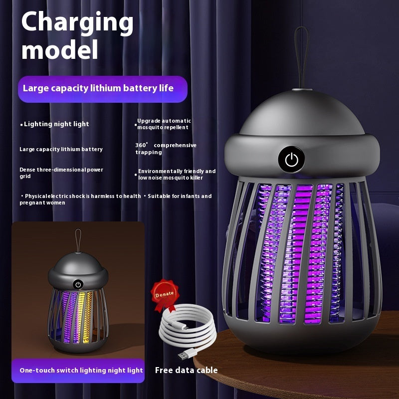 Lampe anti-moustiques, anti-radiations, silencieuse, piège à insectes électrique, chargement USB, répulsif anti-moustiques d'extérieur