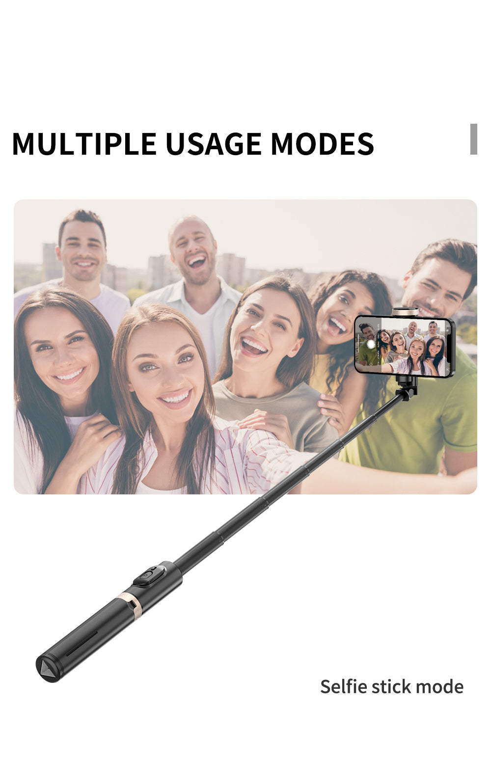 🤳✨&nbsp;Selfie Stick &amp; Trépied Aluminium – Libérez Vos Mains, Capturez l’Instant Parfait