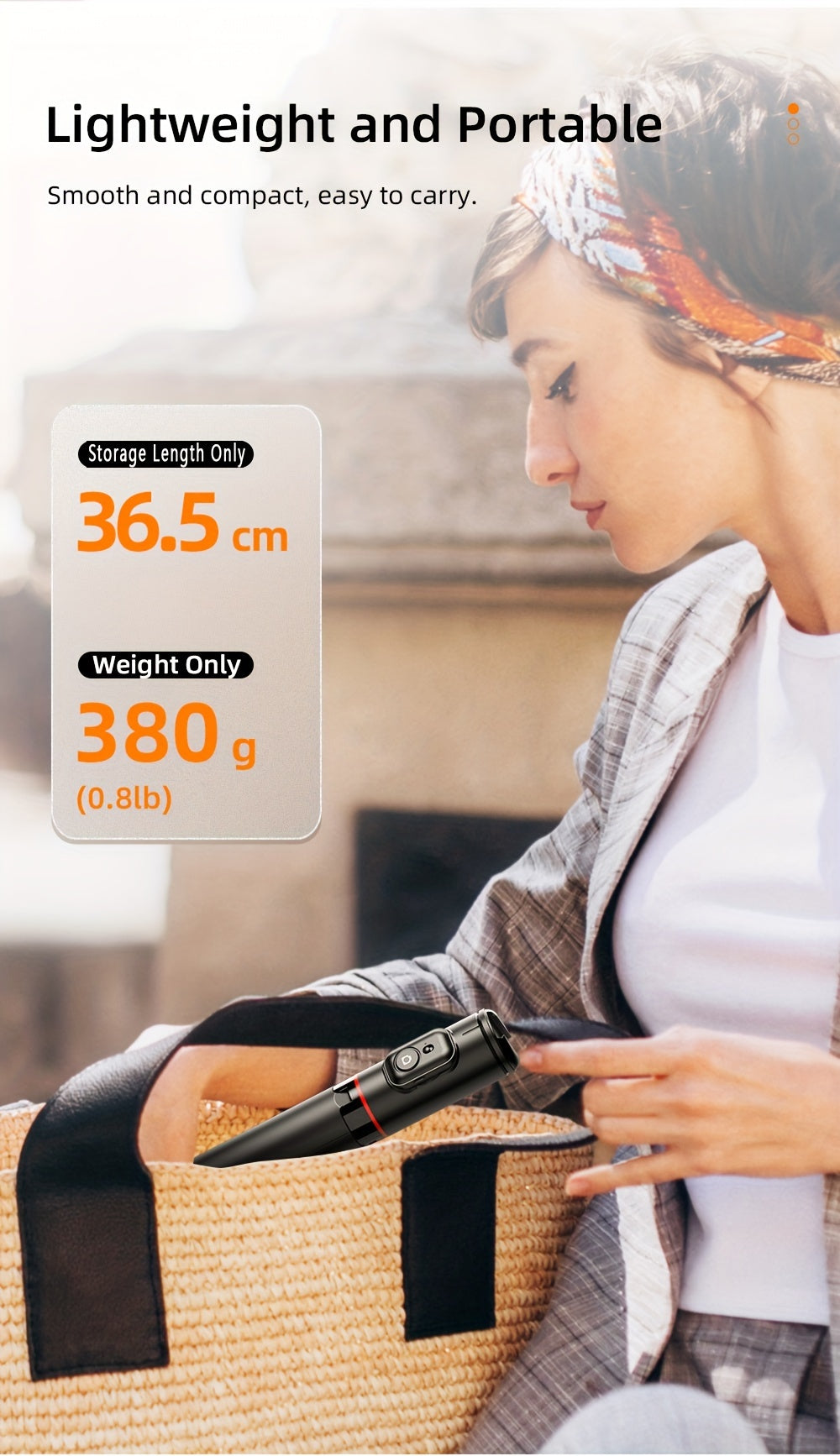 📸💥HKXYK Selfie Stick 72" – Capturez Grand. Restez Léger.