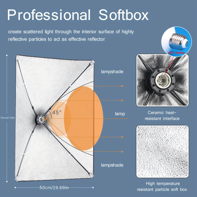 💡📸 Kit d'éclairage Softbox BTFOOR – La Lumière des Pros, Chez Vous.