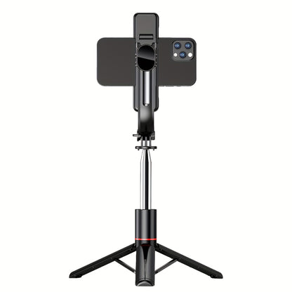 Trépied flexible extra long de 45 pouces pour téléphone, perche à selfie avec deux lumières de remplissage, trépied amélioré, télécommande amovible, compatible avec iPhone 14/14 Pro/13/13 Pro/12/12 Pro/11/11 Pro/XS Max/XS/XR/X/8/7 et smartphones Android.