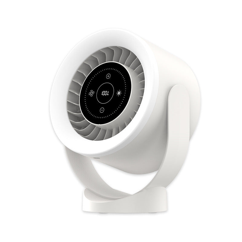 Ventilateur de bureau réglable, rechargeable, montage mural, affichage LED, circulation de l'air, refroidissement, USB