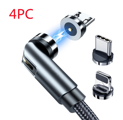Câble magnétique rotatif Essager 360 degrés USB Type C, câble de charge rapide, chargeur magnétique, câble micro magnétique rotatif 540 degrés