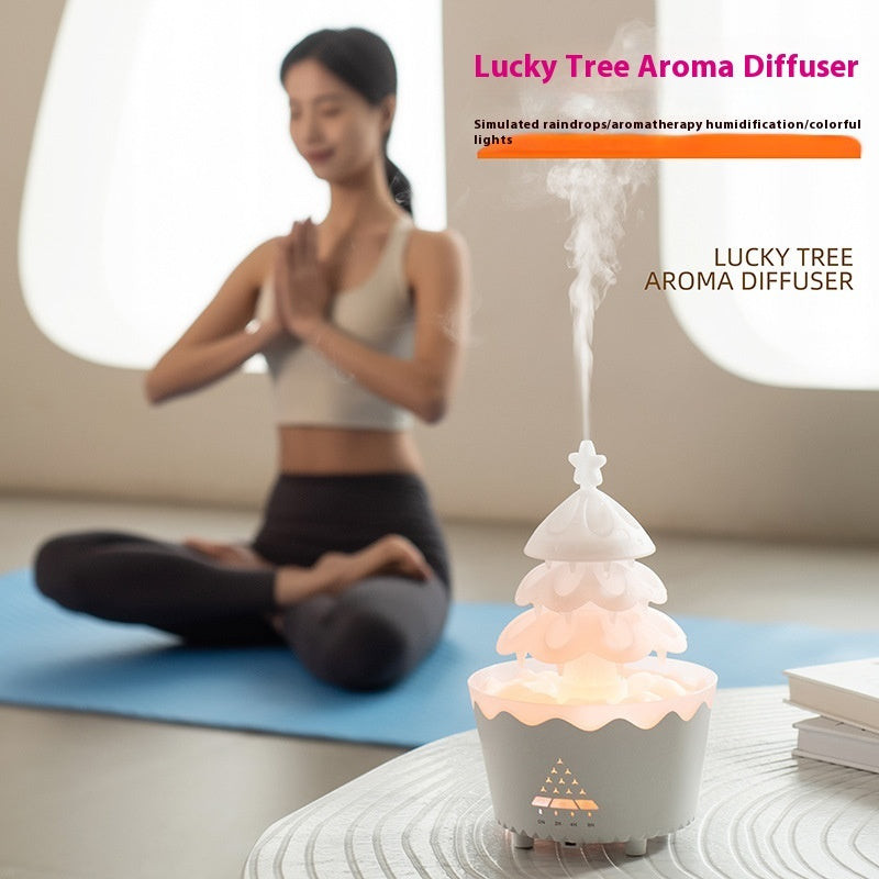 Diffuseur d'huiles essentielles et d'arômes, nouveau design 2024, petit humidificateur domestique silencieux avec télécommande, adapté à la maison, cadeau de Noël