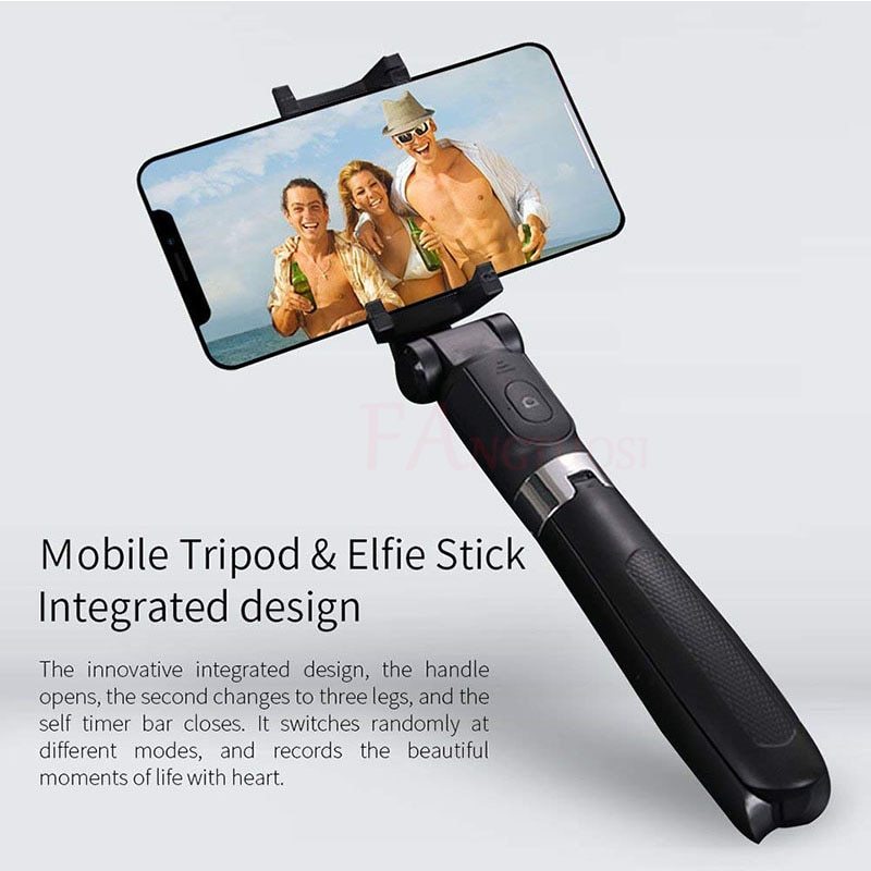 Compatible avec Apple, trépied Selfie Stick Mobile Universal Live Triangle Bracket One Bluetooth Selfie Artifact