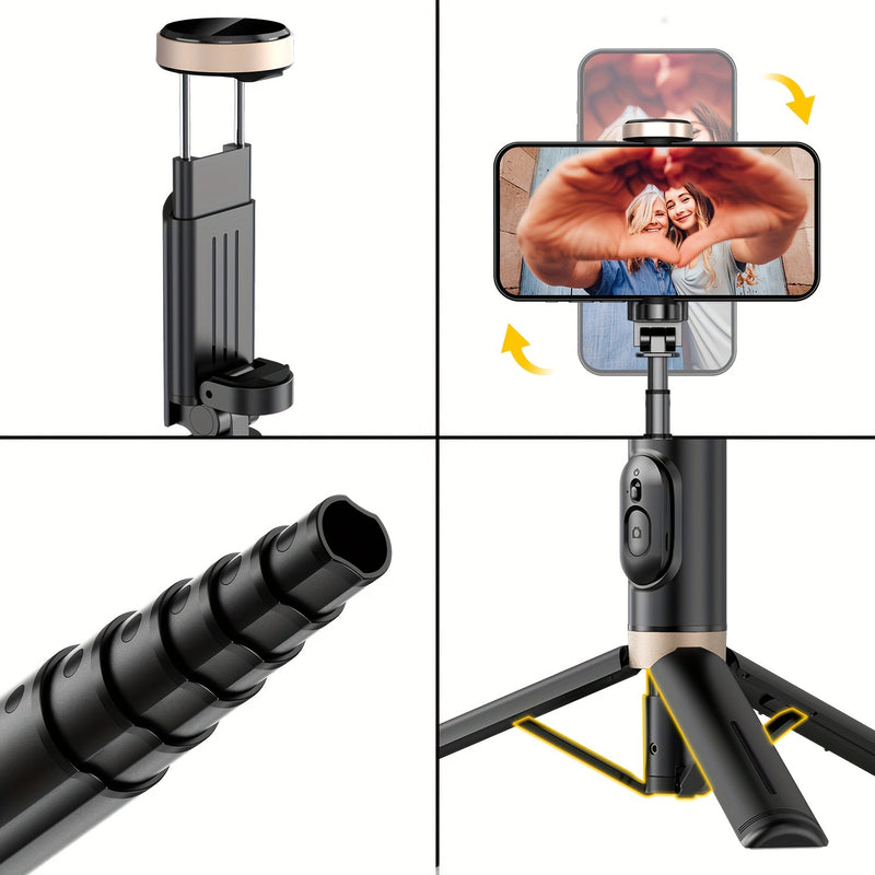 🤳✨ Selfie Stick &amp; Trépied Aluminium – Libérez Vos Mains, Capturez l'Instant Parfait