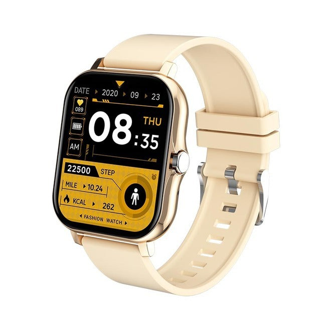 Montre connectée Y13, podomètre, surveillance de la fréquence cardiaque, appels compatibles Bluetooth