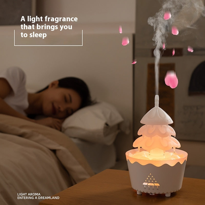 Diffuseur d'huiles essentielles et d'arômes, nouveau design 2024, petit humidificateur domestique silencieux avec télécommande, adapté à la maison, cadeau de Noël