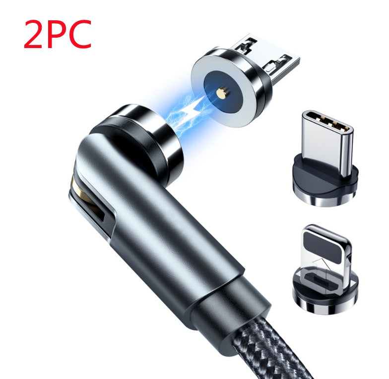 Câble magnétique rotatif Essager 360 degrés USB Type C, câble de charge rapide, chargeur magnétique, câble micro magnétique rotatif 540 degrés