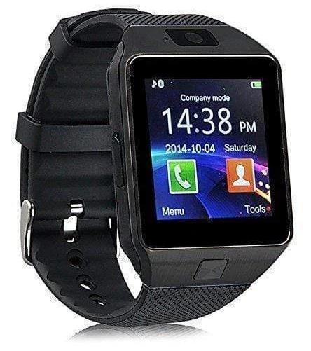 Montre connectée de sport DZ09 avec carte et téléphone 