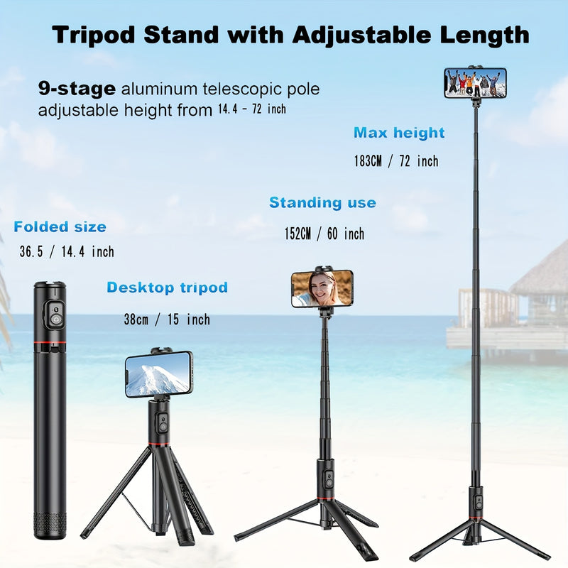 📸💥HKXYK Selfie Stick 72" – Capturez Grand. Restez Léger.