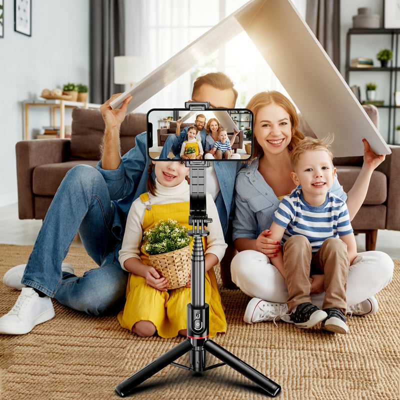 📸 Selfie Stick Trépied 3-en-1 en Alliage d'Aluminium