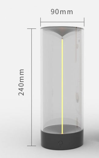 Nouvelle lampe de camping LED rechargeable de type C, veilleuse portable, haute transparence et anti-chute, éclairage d'ambiance créatif