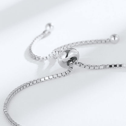 Bracelet élégant en argent S925 en forme d'œuf avec émeraude cultivée
