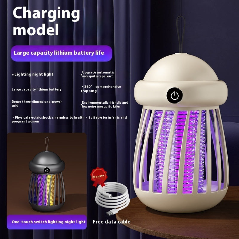 Lampe anti-moustiques, anti-radiations, silencieuse, piège à insectes électrique, chargement USB, répulsif anti-moustiques d'extérieur