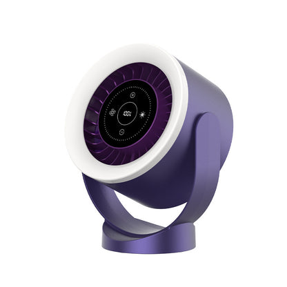 Ventilateur de bureau réglable, rechargeable, montage mural, affichage LED, circulation de l'air, refroidissement, USB