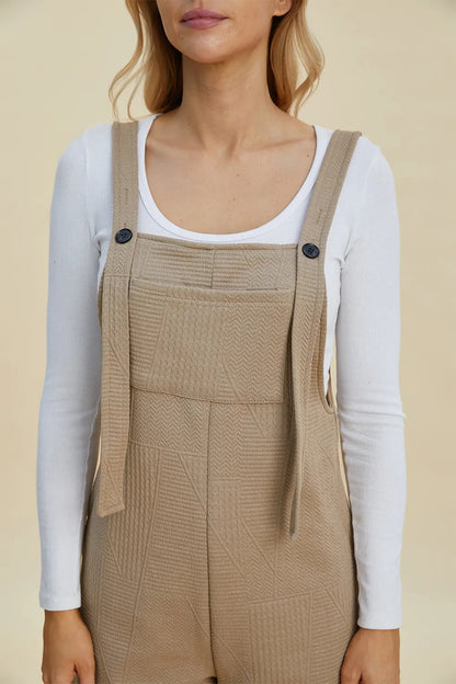 Combinaison sans manches texturée Double Take pleine taille